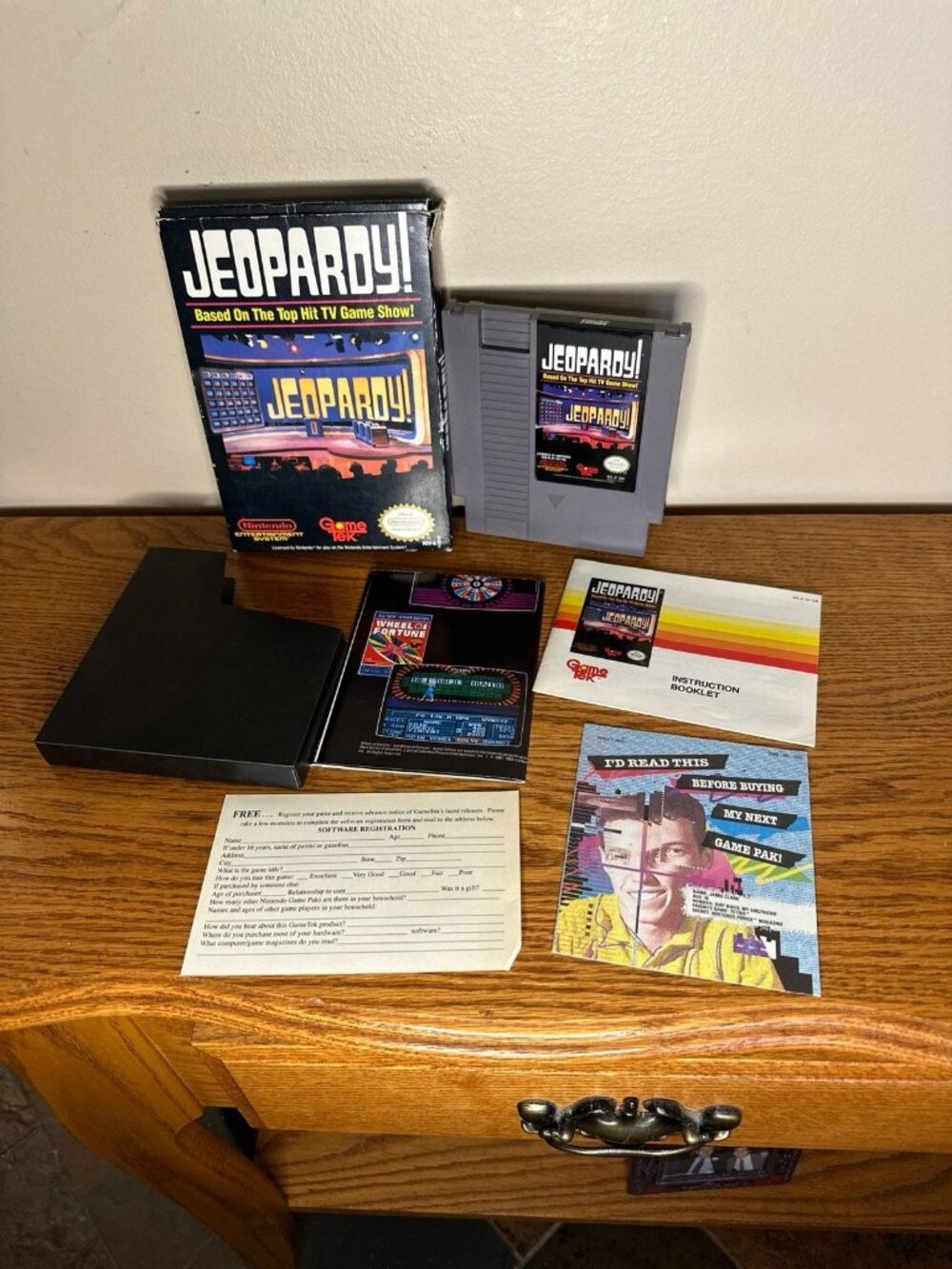 Jeopardy (Nintendo Entertainment System, 1985) Complete in Box CIB NES